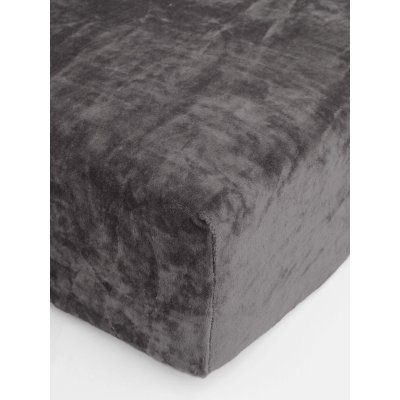 MKLuzkoviny.cz Prostěradlo mikroplyš Deluxe 180 x 200 cm - tmavě šedé