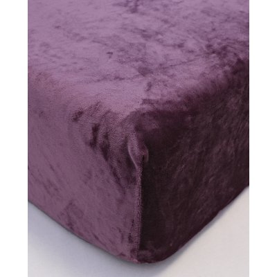 MKLuzkoviny.cz Prostěradlo mikroplyš Deluxe 90 x 200 cm - ametystová