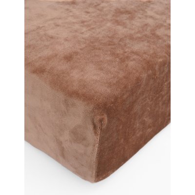 MKLuzkoviny.cz Prostěradlo mikroplyš Deluxe 140 × 200 cm – mocha mousse