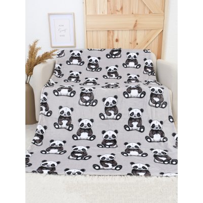 MKLuzkoviny.cz Deka mikroplyš Exclusive 150 × 200 cm – Panda