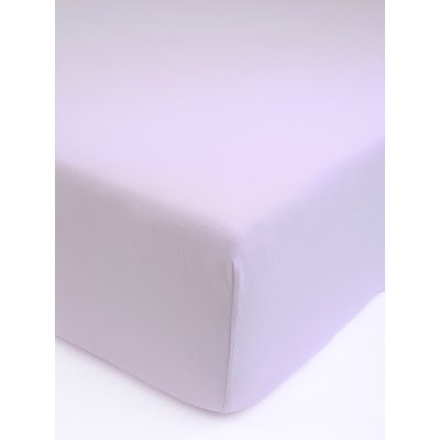 MKLuzkoviny.cz Jersey prostěradlo s elastanem Deluxe 90 × 200 cm – lila