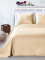 Béžový přehoz na postel - Elodie 220x240cm + 2 polštáře