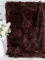 Chlpatá deka 150 × 200 cm – Lotus tmavohnedá