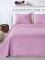 Světle fialový přehoz na postel - Elodie 220x240cm + 2 polštáře