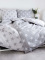 Bavlnené obliečky na 2 postele – Lýdie DUO sivé