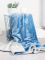 Baránková deka mikroplyš 140 × 200 cm – nebesky modrá