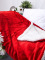 Beránková deka mikroplyš 140 × 200 cm – červená