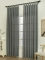 Závěsy s poutky 140 × 160 cm – Oscar tmavě šedé (2 ks)