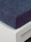 Froté prostěradlo 180 × 200 cm Exclusive – tmavě modré