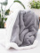 Beránková deka mikroplyš 150 × 200 cm – Laura tmavě šedá