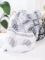 Beránková deka mikroplyš 150 × 200 cm – Vločky šedé