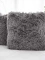 Chlupatý povlak na polštářek Agnello/Lotus 45 × 45 cm – světle šedý 2ks
