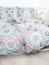 Bavlnené obliečky na 2 postele – Samanta sivá/lila