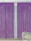 Šnúrkové záclony fialové (2 ks) – 150 × 160 cm