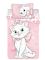 Detské bavlnené obliečky – Marie Cat "Pink heart"