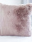 Polštář z umělé kožešiny Alessio 50 × 50 cm – starorůžová