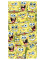Dětská osuška 70 × 140 cm ‒ Sponge Bob, kam se podíváš