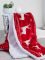 Beránková deka 150 × 200 cm – Sob red