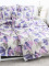 8-dielna súprava obliečok na 2 postele Watercolour fialové – s plachtou 220 × 230 cm