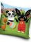 Obliečka na vankúšik 40 × 40 cm – Zajačik Bing Hra s loptou