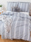 Krepové obliečky Renforcé – Justýn sivé 135 × 200 cm