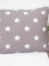 Povlak na polštář 70 × 90 cm – Estrelas šedo-hnědé