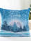 Vánoční povlak na polštářek 40 × 40 cm – Zimní krajina