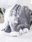 Baránková deka mikroplyš 150 × 200 cm – Púpavy sivé