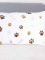 Povlak na polštář mikroplyš 50 × 70 cm – Tlapičky bílé