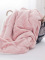 Luxusní beránková deka mikroplyš 200 × 220 cm – Amalia světle růžová