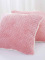 Beránkový povlak na polštářek mikroplyš 45 × 45 cm - Laura růžová ( 2 ks )