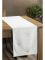 Zamatový behúň na stôl Blink14 35 × 140 cm – biely