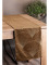 Sametový běhoun na stůl Blink14 35 × 140 cm - hnědý