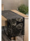 Zamatový behúň na stôl Blink16 35 × 140 cm – čierny