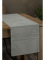 Sametový běhoun na stůl Glen 35 × 180 cm - šedý
