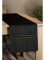 Zamatový behúň na stôl Glen 35 × 180 cm – čierny