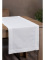 Luxusný behúň na stôl Ellen lurex 40 × 180 cm – biela/strieborná