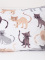 Povlak na polštář mikroplyš 70 × 90 cm – Kočičky