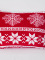 Povlak na polštář mikroplyš 70 × 90 cm – Vánoce červené
